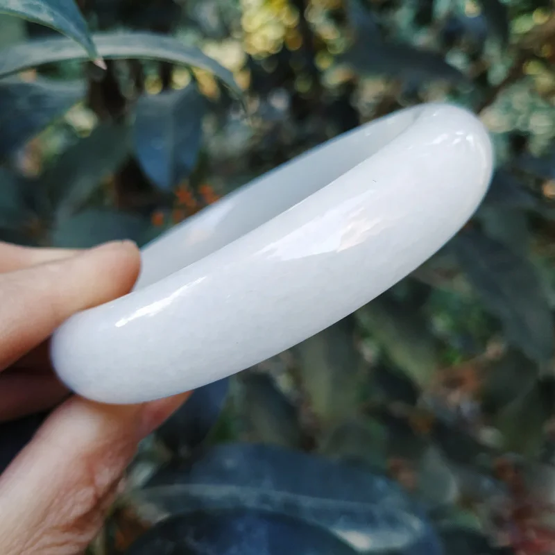 Sichuan white jade bracelet Afghan white marble Bracelet  QUARTZ  Bangles  Women