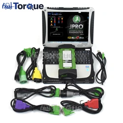 Scanner de diagnostic de camion JPRO DLA 2 + CF19, outil de Diagnostic Commercial robuste pour Diesel, ordinateur portable 