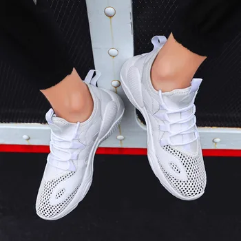 

Men's outdoor lightweight casual shoes Krasovki Mocassin breathable mesh basketball shoes wear non-slip training shoes Lac-up