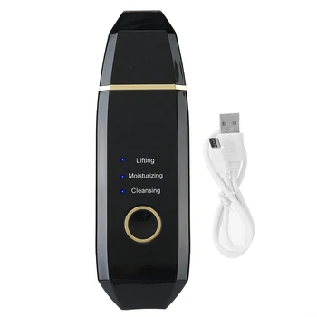 

Ultrasonic Skin Scrubber Blackhead Removal Face Cleaning Skin Rejuvenation Machine Pore Cleaner Face Scrubber