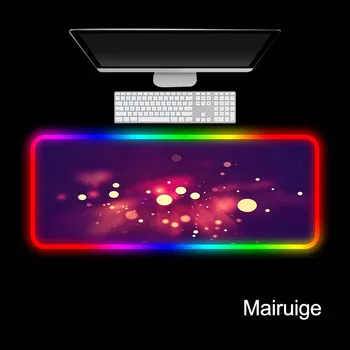 

Mairuige Red fantasy background Gaming RGB Large Anime Mouse Pad Mouse Mat Computer Mousepad Led Backlight Keyboard Desk Mat