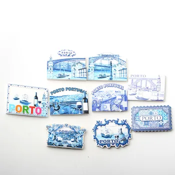 

Portugal Porto Bridge Design Resin Fridge Magnets Stickers 3d Refrigerator Magnet Stickers Travel Souvenirs Home Decoration