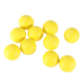 

10Pcs Golf Balls Delicate Durable Practice Portable PU Leather Training Golf Balls for Outdoor Sports Indoor