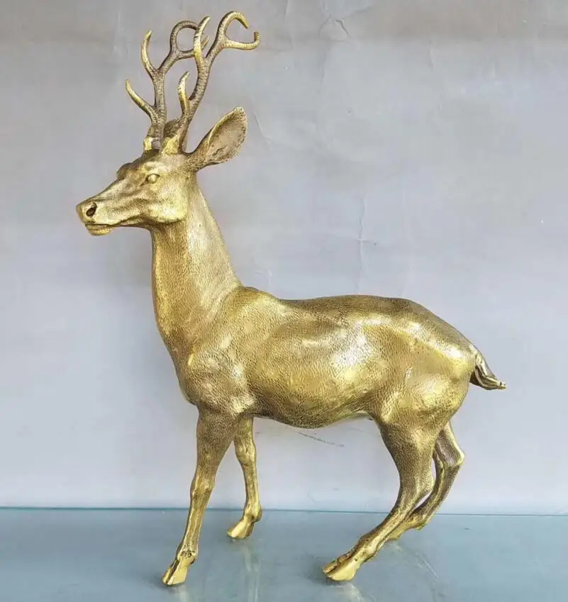 

Китайская латунная Статуэтка seiko Sika deer crafts