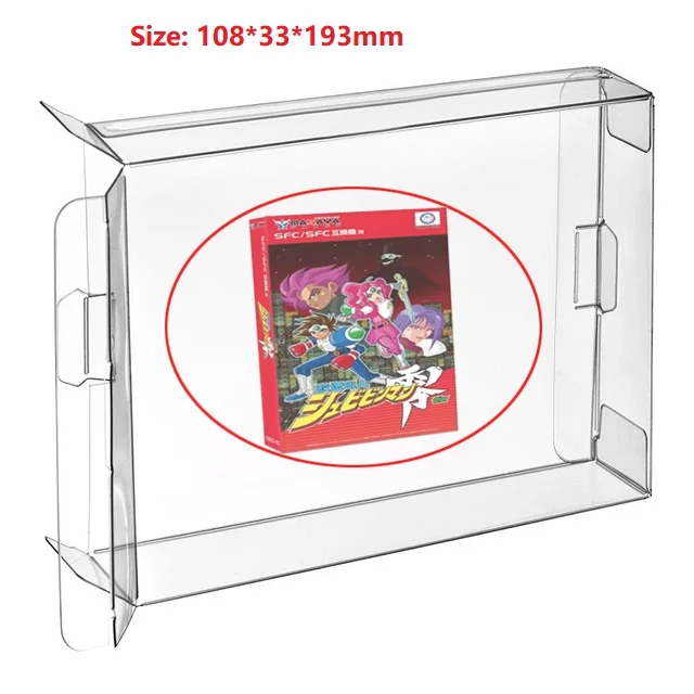 

Ruitroliker 60pcs CIB Game Box Cartridge Case Protector Sleeve for SFC Games Box Protector Japan version