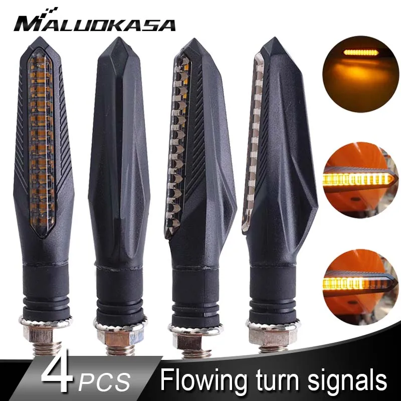 Signal-Brake-Lights-Indicators Motorcycle-Arrow-Amber-Lamp Flashing Led-Turn-Signals