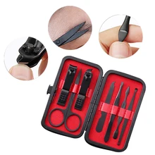 7 шт. набор инструментов для дизайна ногтей маникюрный набор Профессиональный для маникюра, нержавеющая сталь для педикюра, на палец Маникюрный Инструмент для ногтей набор