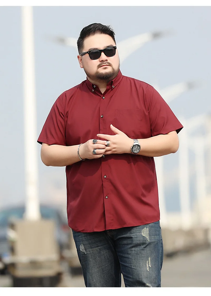 men 8XL 9XL shirts 10XL 7XL plus size big larger 5XL 6XL cheap short sleeve summer dress plaid shirts casual navy blue dress shirts men casual shirts