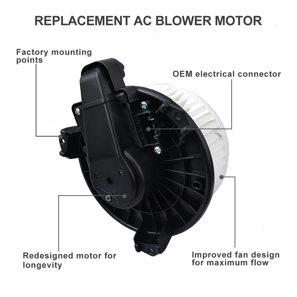 ABS пластик HVAC/C нагреватель воздуходувки двигатель W/вентилятор для- Dodge Journey/2010- Lexus GX460/2010- Toyota Venza передний