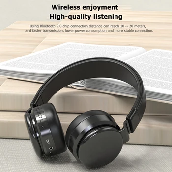 

Portable 3.5mm Wired and wireless dual use Headset Foldable Bluetooth Wireless Headphone for Computer Tablets Smartphones