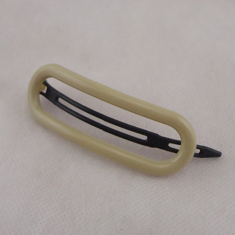 Beige hairpins 10 шт. 2,8 см* 9,0 см лесные цвета ажурное овальное Акриловые зажимы для волос для женщин девочек заколки для волос аксессуары для волос - Цвет: Beige hairpins