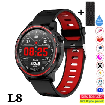 

L8 Smart Watch, L9 Smart Watches，men's IP68 Waterproof Heart Rate Pedometer Stopwatch Bluetooth photo sports fitness watch PK L5