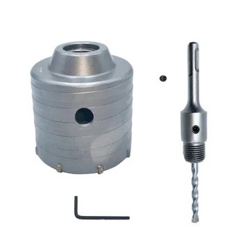 

SDS Plus 68mm Wall Hole Saw Drill Bit Accs Rod Concrete Brick Wall Construction