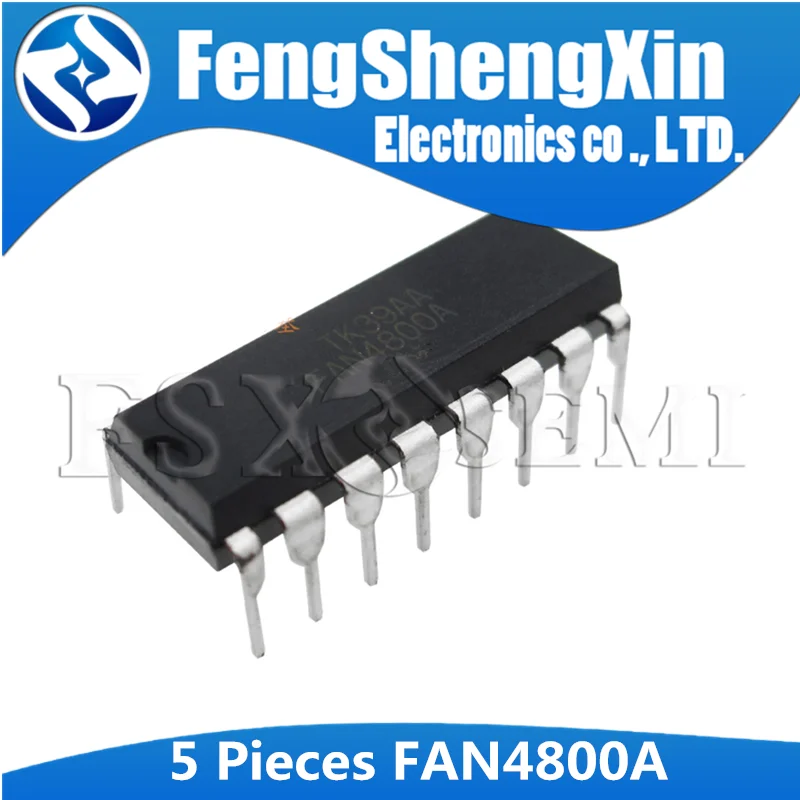 5 шт. FAN4800A DIP-16 FAN4800ANY DIP FAN4800IN FAN4800 PFC/ШИМ контроллер комбинация IC | Электронные