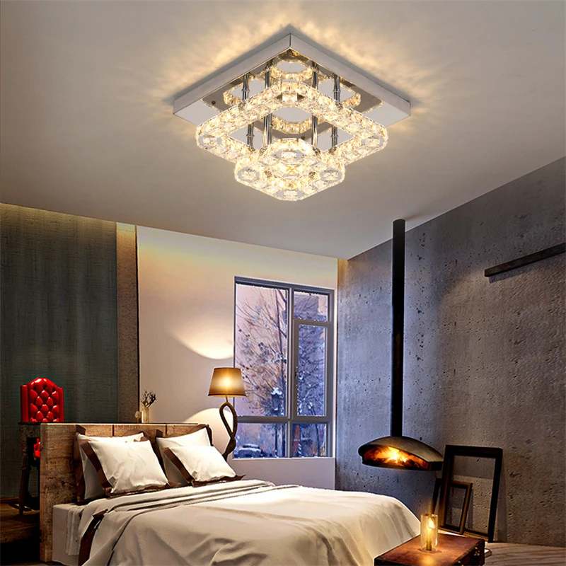 Modern LED Crystal Chandelier Ceiling Lamp