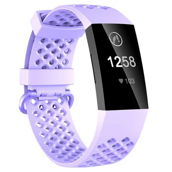 

Honecumi for Fitbit Charge 3/4 Band TPU Smart Watch Strap Replacement Accessories Wristband Sporting Bands For Fitbit Charge 3