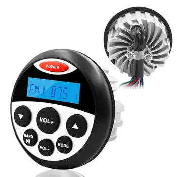 

Marine Radio Waterproof Stereo Audio Receiver Car USB Mp3 Player , AUX IN , 4 Way Output , IP66 Waterproof , for Yachts Boat