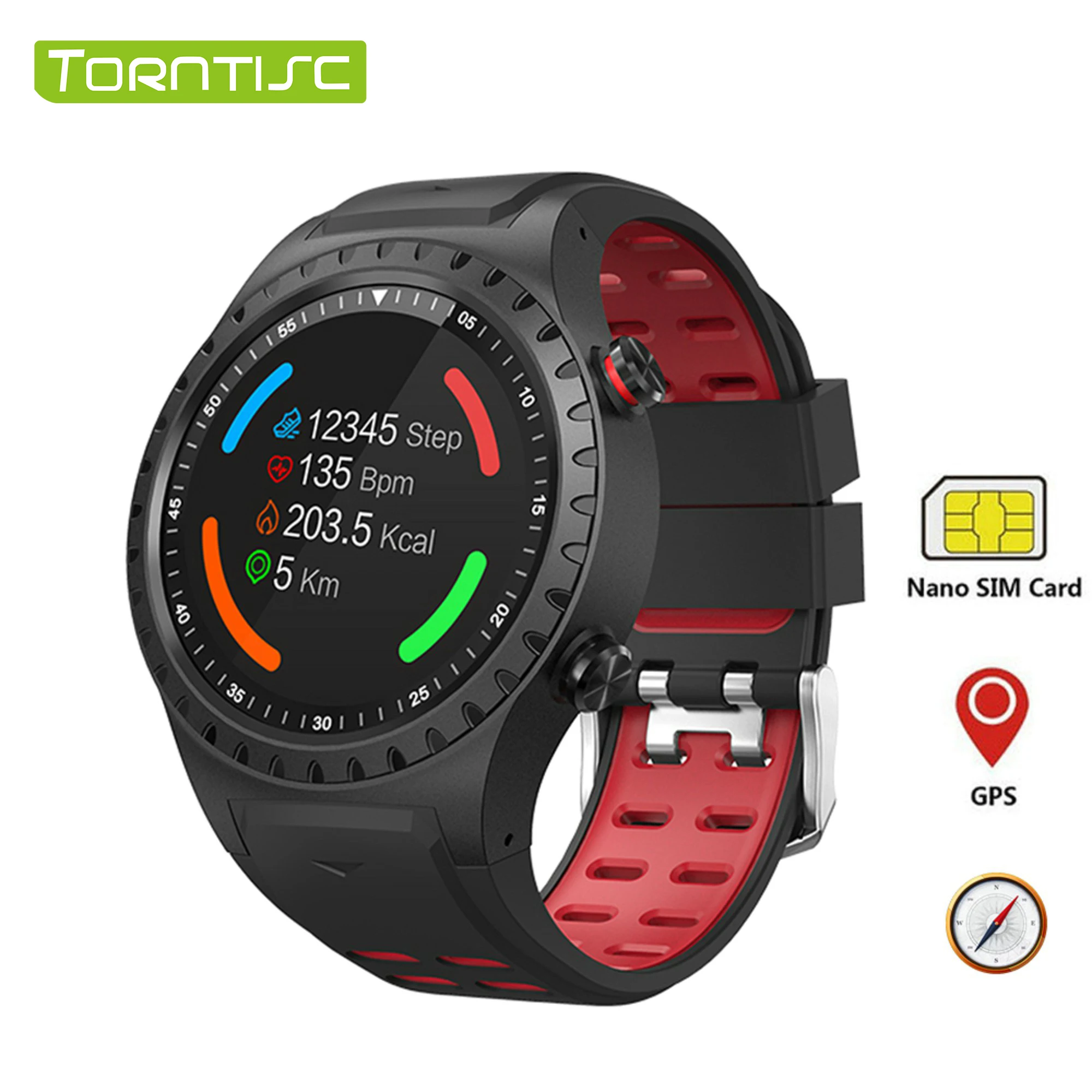 

Tornstic M1 Smart Watch GPS Realtime Heart Rate Monitoring Support Phone Call SIM Card Long Time Standby Smartwatch Men Women