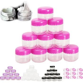 

Newly 10Pcs/50Pcs Mini Cosmetic Jar Pot Eyeshadow Compact Makeup Face Cream Container CLA88