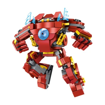 

Marvel Avengers Superhero Iron Man Building Block Playmobil Digital Mech Bricks Christmas Toys For Children's
