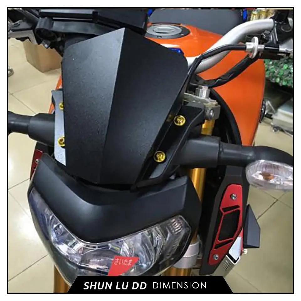 Для Yamaha MT09 MT 09 FZ09 FZ 2014 2015 2016 мотоциклетный отражатель CNC лобовое стекло крышка