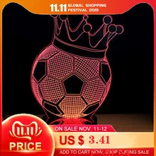 Сувенир подарки красочный сенсорный выключатель настольная лампа светильник 3D акриловый светодиодный Ночной светильник лампа акрил атмосфера светильник для Футбол