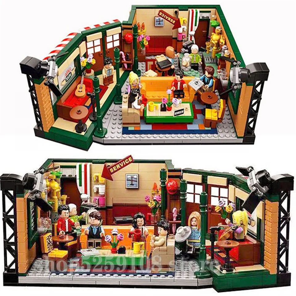 

2020 Classic TV American Drama Friends Central Perk Cafe Fit Lepining Friends Model Building Block Bricks 21319 Toy Gift Kid