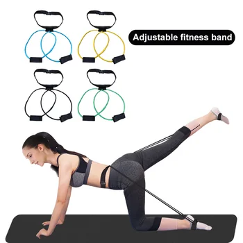 

New Exerciser Workout Fitness Resistance Bands for Butt Leg Muscle Training Waist Belt Elastic Band Pedal