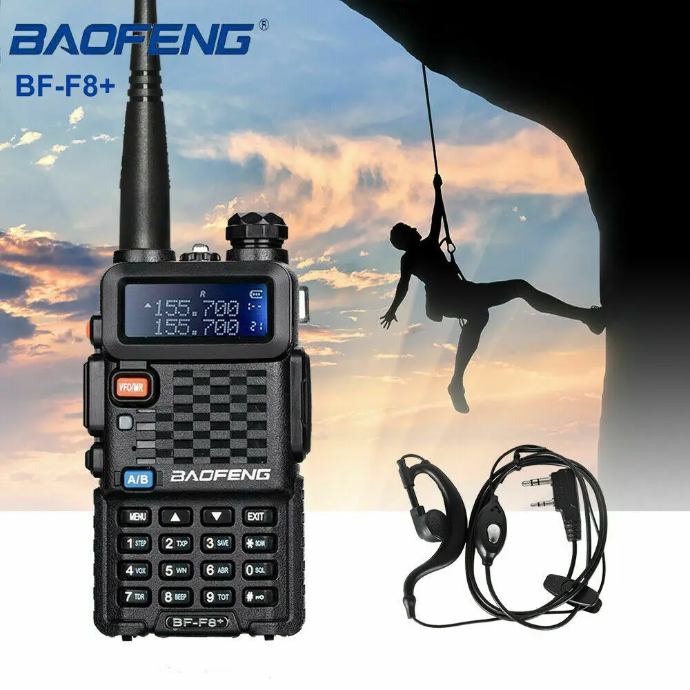 Baofeng BF-F8 + Обновленная новая рация Police Two Way Radio Pofung F8 5 Вт UHF VHF Двухдиапазонный