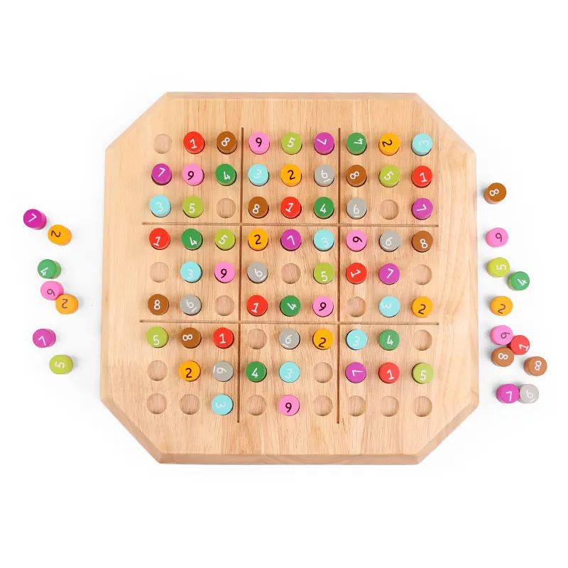 

Sudoku Game Multi-purpose Chess Colorful Wood Sudoku Game Logic Training Adult Digits Educational Toy Sudoku Chess