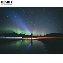 DIADIY 5D DIY алмазная живопись пейзаж ночной вид фото на заказ алмазная живопись полный квадратный daimond картина Алмазная подарок искусство