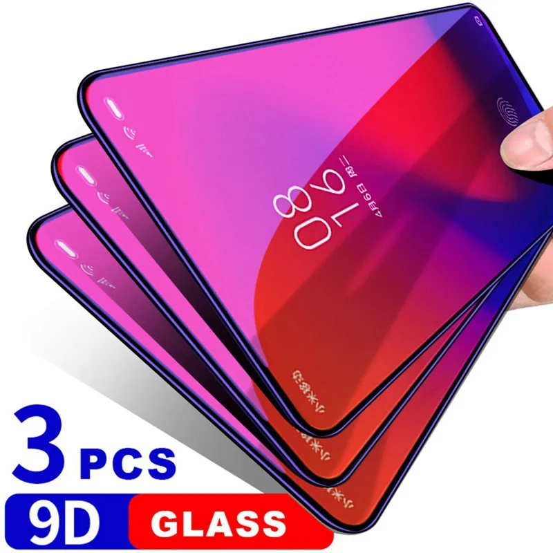 

3-1Pcs Tempered Glass For Xiaomi 9Pro Mix 3 5G Mix 2s Play F1 A1 A2 A3 Lite CC9E CC9Pro Screen Protector Protective Glass Film