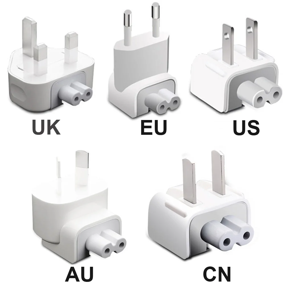 

High Quality Exchange replacement US EU UK AU CN Plug Head for Apple iPhone Macbook iPad AC Wall Power Aadpter