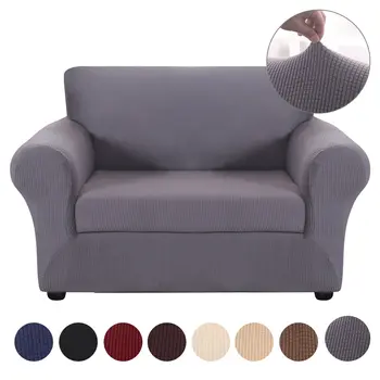 

2pcs Non-slip Sofa Covers 1/2/3/4 Seats Jacquard Elastic Slipcover Casefor Furniture Armchairs Living Room Home Decoration