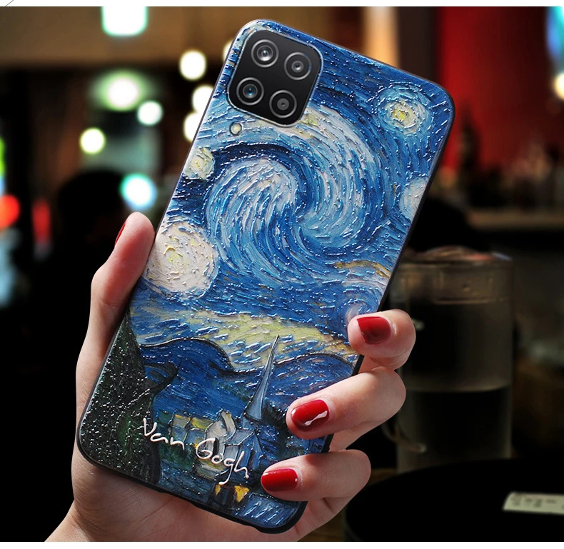 Чехол для Huawei P40 Lite Pro чехлы телефонов чехол 3D Арт кафе Подсолнух звездная ночь
