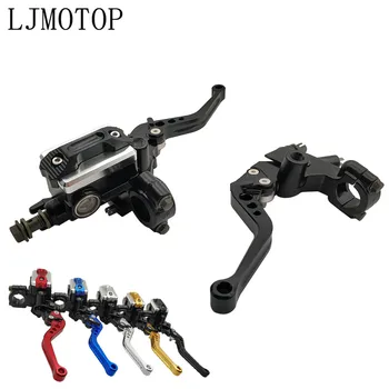

22mm Motorcycle Brake Clutch Levers Cable Clutch Reservoir For YAMAHA WR450F WR250R WR250X WR450 SEROW 225 250 600 Accessories