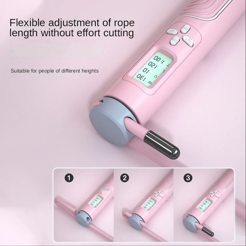 Jump Rope Tangle-Free Rapid Speed Jumping Rope Cable with Digital Counter Steel Skipping Gym Fitness Home ExerciseSlim Body