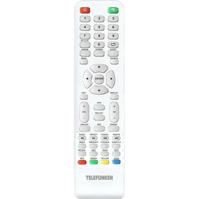 Телевизор LED Telefunken 23.6" TF-LED24S52T2 белый/HD READY/50Hz/DVB-T/DVB-T2/DVB-C/USB(RUS