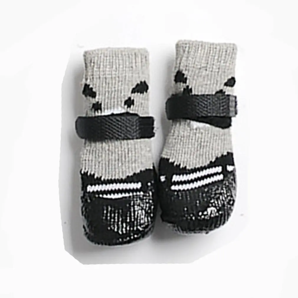 Pet dog shoes and socks Outdoor indoor sports waterproof shoes and socks Waterproof socks dog cat socks non-slip black