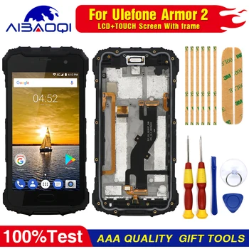 

Touch Screen LCD Screen LCD Display For Ulefone Armor 2 Digitizer Assembly With Frame Replacement Parts+Power volume button