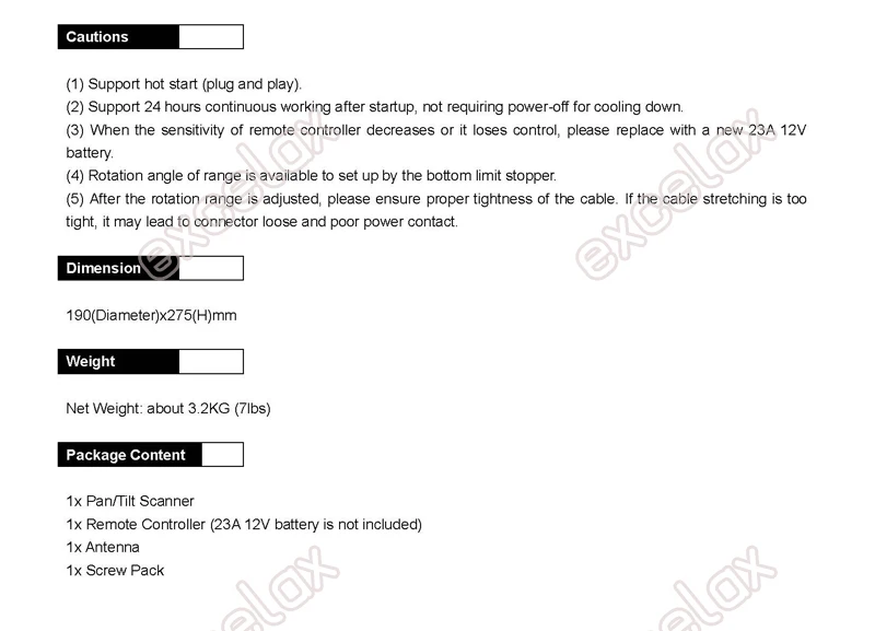 Remote Control Pan Tilt Scanner_301_ver2007_页面_4 2