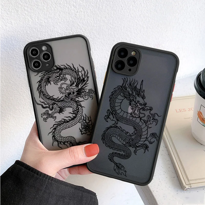 Модный жёсткий прозрачный мягкий чехол Dragon для телефона Huawei P40 P30 P20 Mate 10 20 30 40 Pro lite