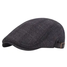Зимняя мужская шапка пика Блиндер, утолщенная Кепка Бейкер для мальчика, кепка джентльмена пика в елочку, плоская кепка Newsboy, ретро козырьки, женская шапка