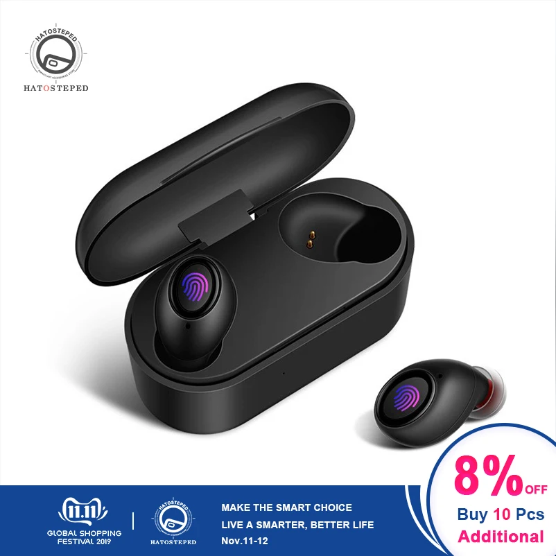 

TWS Wireless Mini In-ear Headphones IPX 5 Waterproof bluetooth earphone Anti-noise Gaming earphone Sports wireless earphones