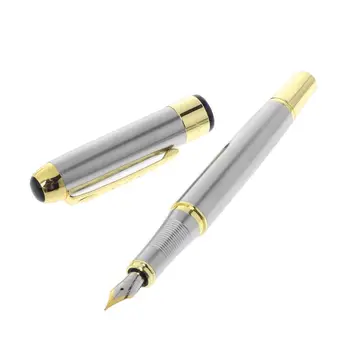 

High Quality Jinhao 250 Noble Golden And Silver M Nib Fountain Pen