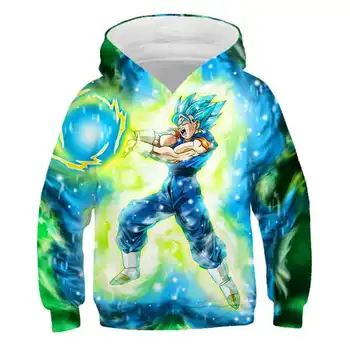 

Dragon Ball Children's Casual Cartoon 3D Hooded Sweatshirt Boys/ Girls Fashion Hip Hop 3D Hooded Autumn Boys Girls Pullover
