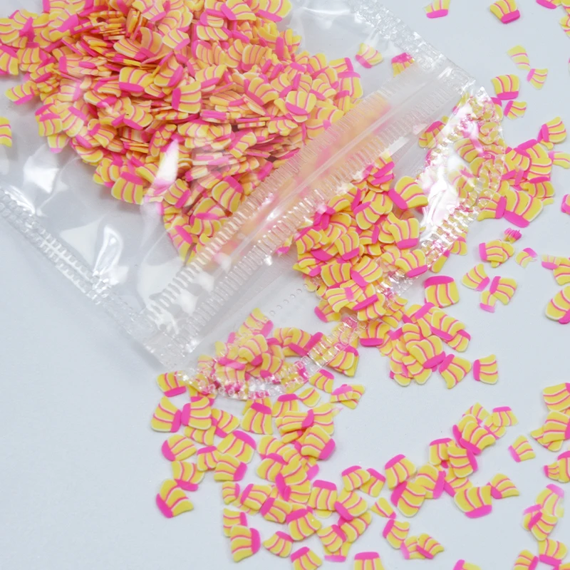 23 стиля Fimo тростниковые ломтики 10000 шт 3D фрукты фимо-трости Полимерная глина наклейки для ногтей советы Ломтики украшения