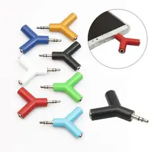 3,5 мм адаптер для наушников 1-2 аудио сплиттер Y AUX Jack стерео кабель адаптер для гарнитуры наушники мобильного телефона ПК MP3 MP4