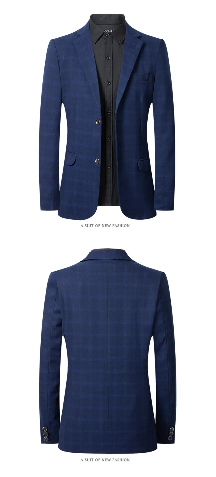 Лидер продаж мужские блейзеры Мужская мода slim fit Прибытие Хлопок Блейзер костюм куртка Свадебный Топ пальто повседневная одежда дропшиппинг