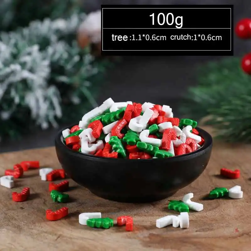 

Christmas Tree 100g Baking Food Colorings Edible Sprinkles Cake Decoration Tools Sugar Baking Ice Cream Cupcake Fondant For Cake